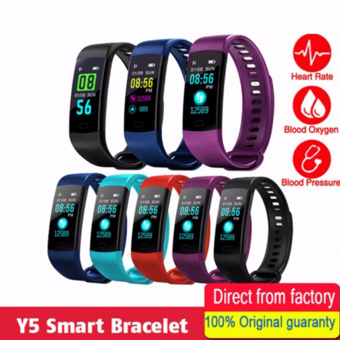 Slimy-Smart-Wristband-Y5-Thể thao-Heart-Rate-Smart-Band-Thể dục-Tracker-Smart-Bracelet-Smart-Watch-cho