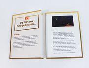 Video TRONG Thư Mục 7 inch HD 2 GB Đa trang handmade lcd video brochure thẻ cho quà tặng Doanh Nghiệp
