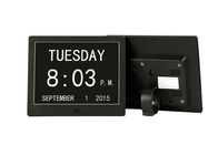 Thẻ video giới thiệu 8 inch LED Bàn kỹ thuật số Lịch điện tử Lịch báo vĩnh viễn Ngày đồng hồ Màu trắng / Bộ chuyển đổi UL / Thêm l