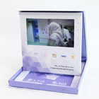 Kinh doanh quảng cáo điện tử 4.3 inch video tập sách với cáp USB, video brochure thẻ