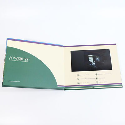Mẫu miễn phí Video giới hạn trong thư mục Nhà máy Handmade LCD Sách chúc mừng Video giới thiệu 7 inch cho quảng cáo
