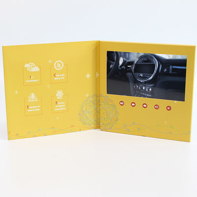 Mẫu miễn phí Video giới hạn trong thư mục Nhà máy Handmade LCD Sách chúc mừng Video giới thiệu 7 inch cho quảng cáo