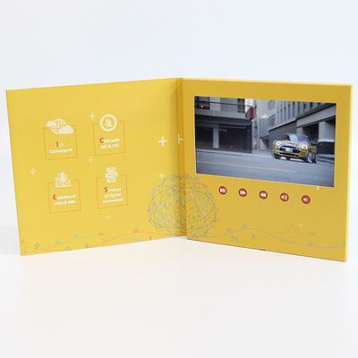 Mẫu miễn phí Video giới hạn trong thư mục Nhà máy Handmade LCD Sách chúc mừng Video giới thiệu 7 inch cho quảng cáo