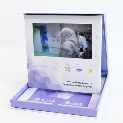 Miễn phí Mẫu Thâm Quyến Video Trong Thư Mục Nhà Máy Cung Cấp 7 inch LCD Hiển Thị Stand Video TRONG Thư Mục Video Brochure Đun