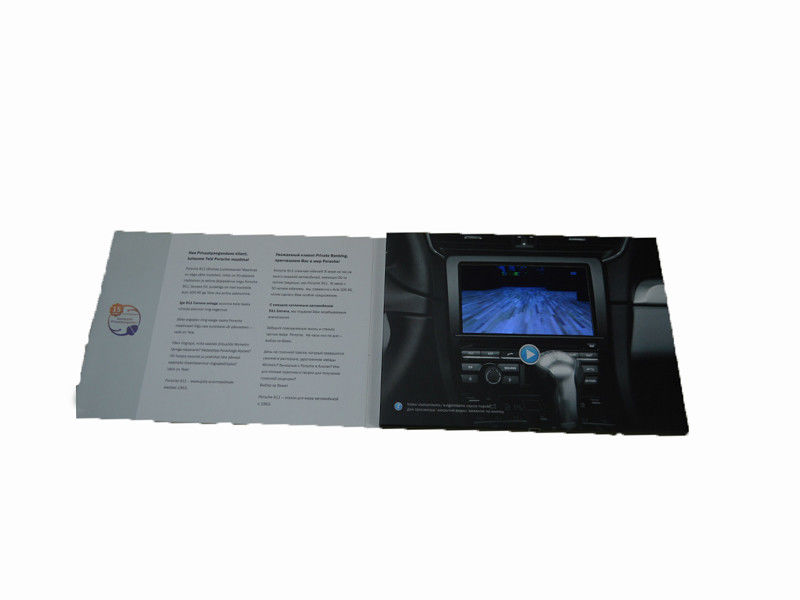 Frofessional Nhà sản xuất màn hình được xây dựng trong giấy LCD video card cho quảng cáo, khuyến mãi, quà tặng