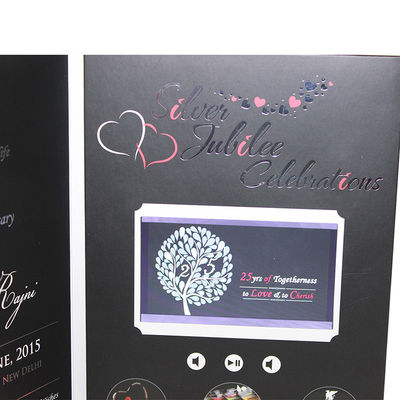 VIF mẫu miễn phí giới hạn nút chức năng lcd video kinh doanh thẻ đầy đủ màu sắc kỹ thuật số lcd video bưu phẩm